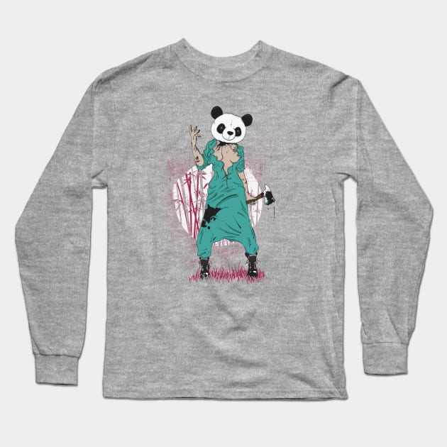 BADASS PANDA WOMAN Long Sleeve T-Shirt by snevi